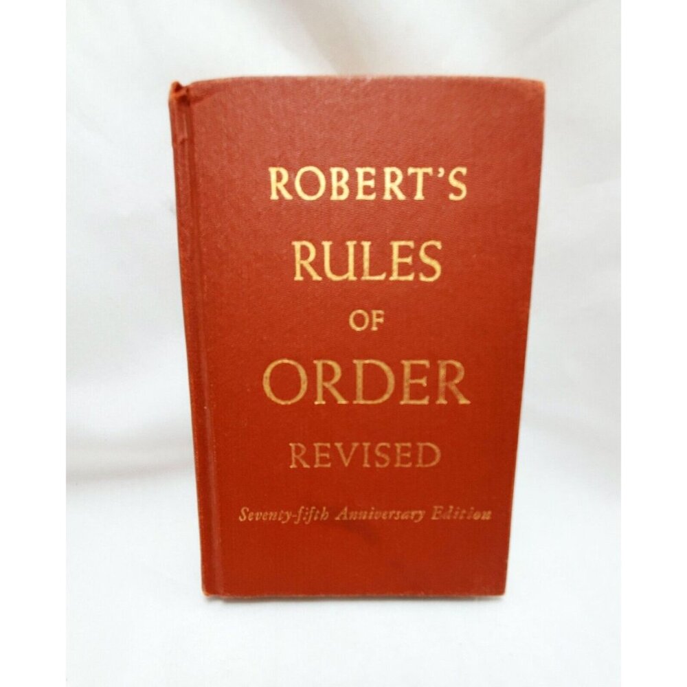 Vintage Robert's Rules of Order REVISED 75th Anniversary Edition 1951